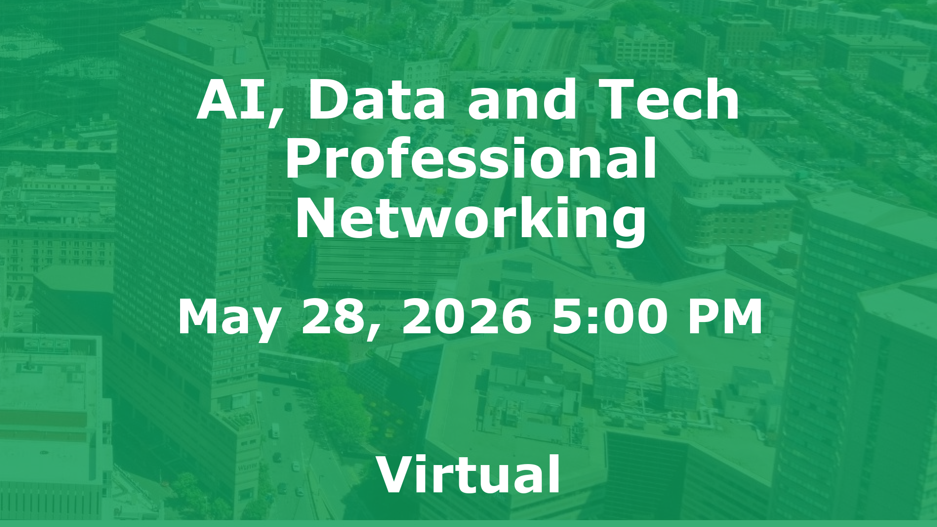 AI, Data and Tech Professional Networking event image